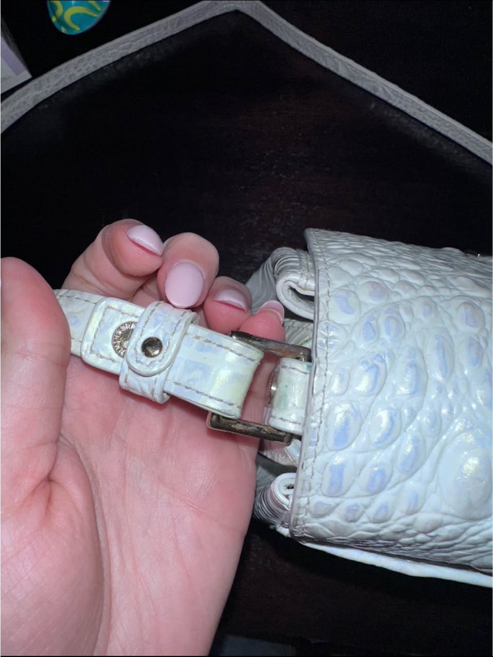 Brahmin Margo White Crossbody Bag - Picture 3 of 6